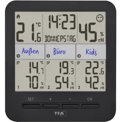 TFA Wetterstation Starter Set, Wetterstation, Weiss, Schwarz