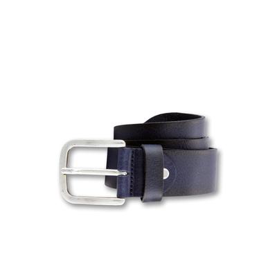 Ledergürtel BERND GÖTZ "Ledergürtel mit Airbrushkante", Herren, Gr. 95, blau, Rindsleder, Gürtel Ledergürtel