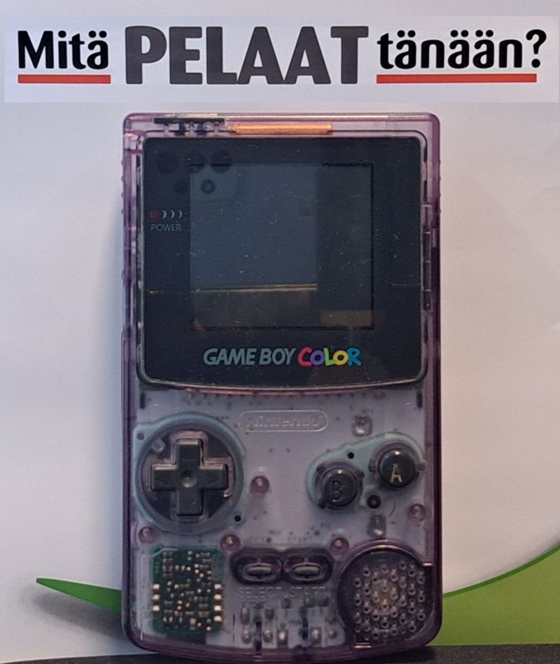 Gameboy Color Atomic Purple konsoli GBC (Käytetty)