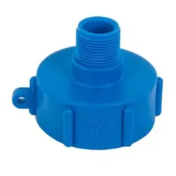IBC Adapter S60x6 mit 3/4" AG Schraubkappe Deckel Tankdeckel Bradas IBCS60F-M034
