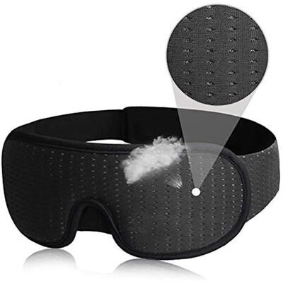 Uplift Essentials 3D Orthopedic Blackout Sleep Mask navy Blue