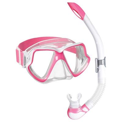 Mares - Wahoo Neon - Schnorchelset rosa/ clear