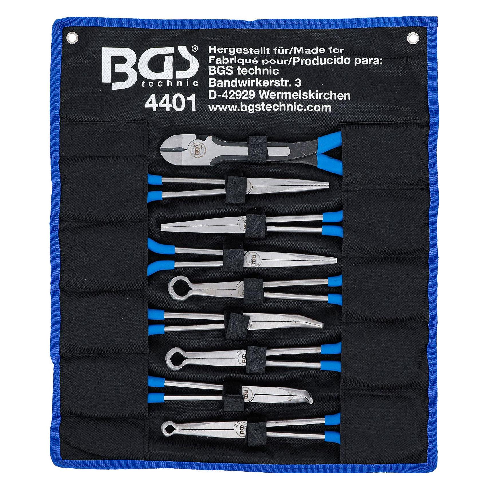 BGS Langbeck-/Flach und Zündkerzen-Stecker-Zangen-Satz (270 mm) (4401)