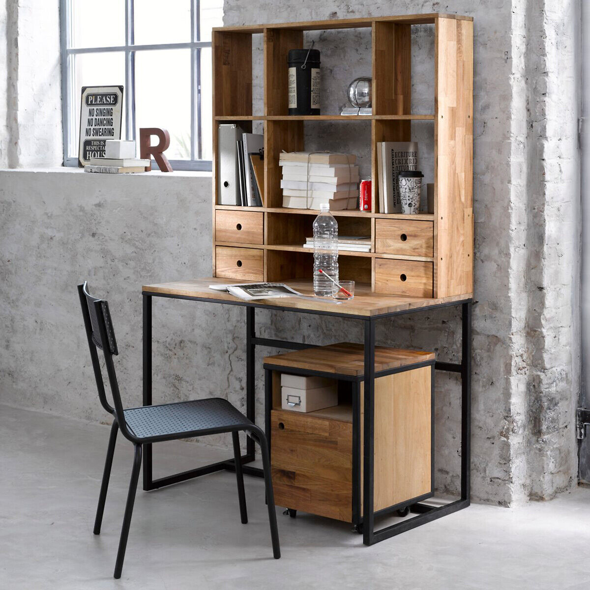 LA REDOUTE INTERIEURS Caisson de bureau à roulettes, HIBA