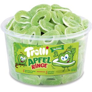 Trolli Fruchtgummis Apfelringe, 1200g, in Dose