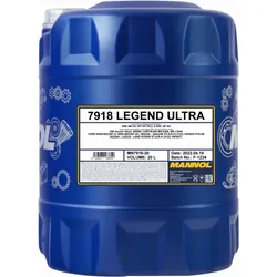 0W-20 Mannol 7918 Legend Ultra Motoröl 20 Liter