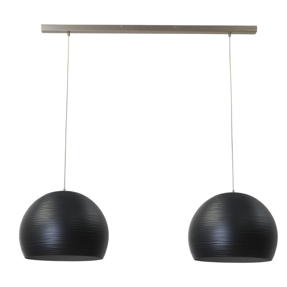 Masterlight Concepto Zwarte Eetkamer Hanglamp met 2x40W