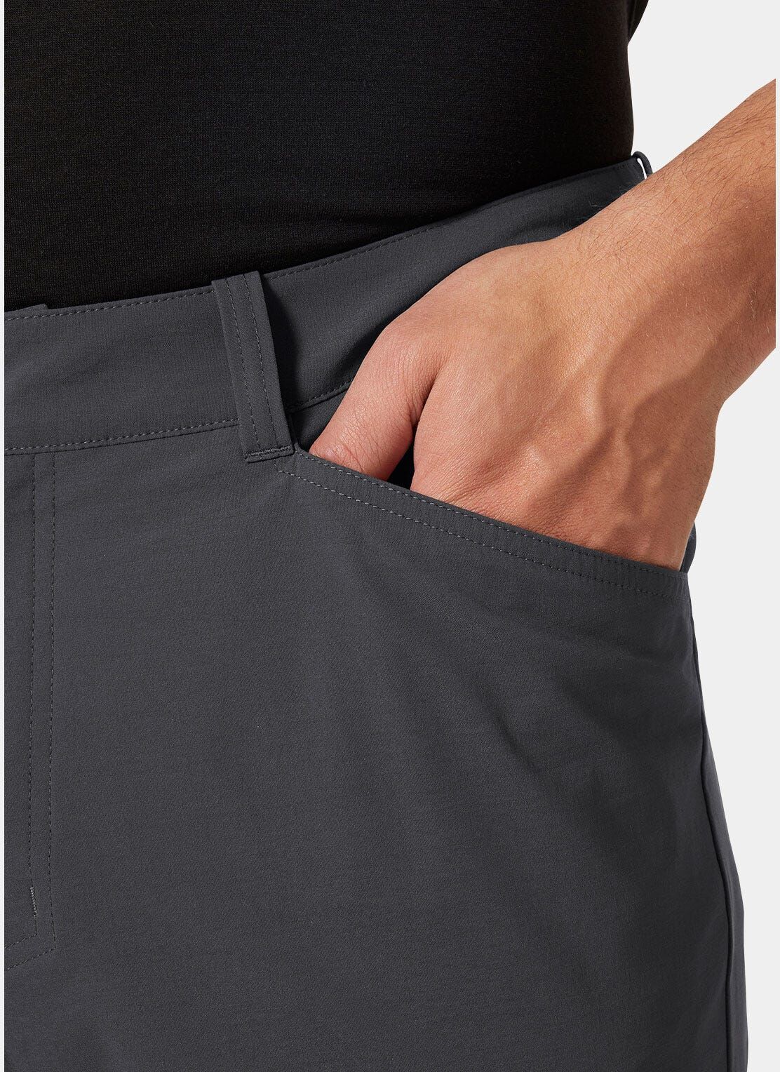 Helly Hansen Men’s Elv Light Zip Off Tur Pants - Black/Ebony - S