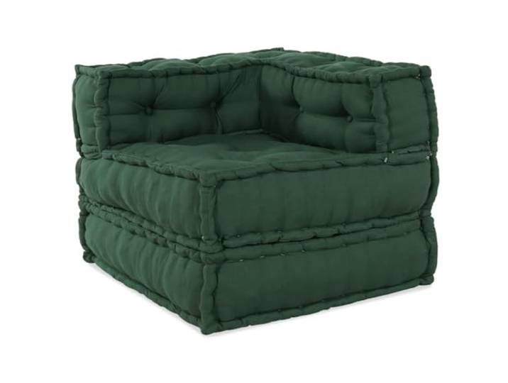vidaXL Modulares Sofaelement Grün 70x70x54 cm Stoff, Sofa, Sitzpouf, Schlafsofa, modulares Sofa, Sitzpuff, Palettenkissen, Stoffsofa, Bodensofa, Couch, Ecksofa