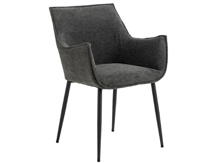 Stuhl BONITA Stoff grau