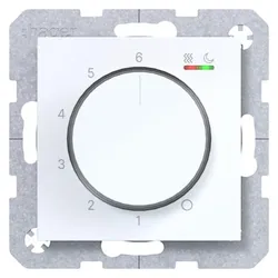 Hager WAN5011WG, Thermostat, Weiss