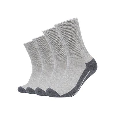 Socken CAMANO "function", Herren, Gr. 35-38, grau (light grau), Obermaterial: 60% Baumwolle, 37% Polyester, 2% Elasthan, 1% Polyamid, Socken Socken, perfekte Feuchtigkeitsregulation