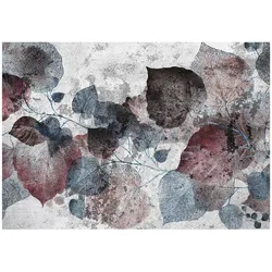 FOTOTAPETE Blätter Beton Grau 300x210 cm
