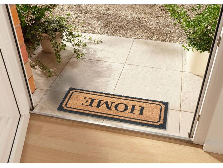 Fußmatte Kokos Wide Home Boarder 70 x 27cm Beige