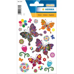 Herma Sticker MAGIC Tiere Schmetterlingsvielfalt beglimmert 1 Bl
