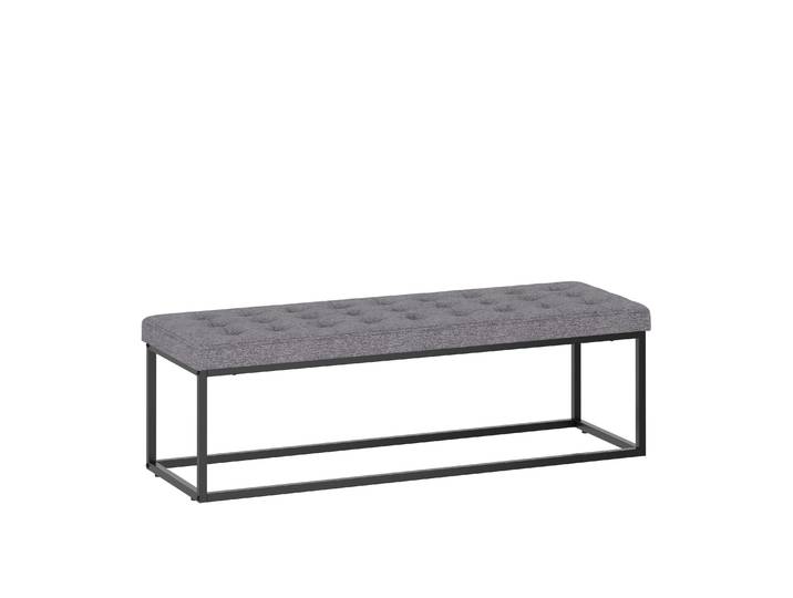 Sitzbank CELINA 120 cm grau/schwarz