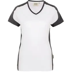 Damen V-Shirt "CONTRAST PERFORMANCE" 190 - XL - Weiß