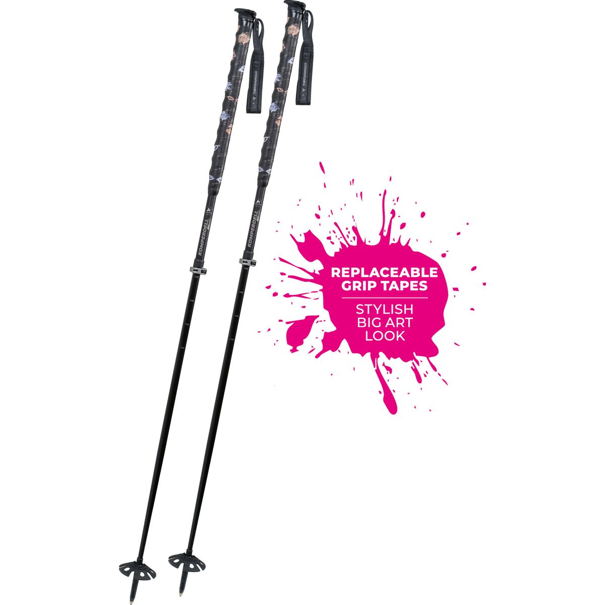 Komperdell BIG ART Titanal Vario black/silver (10) 1842305-10-Tele