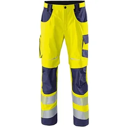 Kübler, Arbeitshose, Hose REFLECTIQ PSA 2 warngelb/dunkelblau Form 2207 Grösse 27K (27)