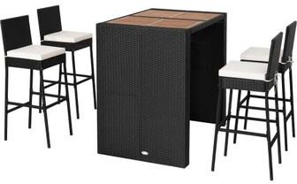 Costway 5 Pieces Patio Acacia Wood Dining Set