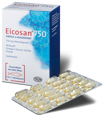 Med Pharma Service GmbH EICOSAN 750 Omega-3 Konzentrat Weichkapseln 120 St 01211383
