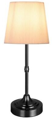 Uplifted Finds Metal Base Small Table Lamp 2200K Warm Light Cordless LED Desk Lamp USB Rechargeable 5200mAh Portable black