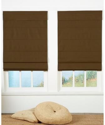 Regal Living 72-inch Chocolate Insulating Cordless Roman Shade