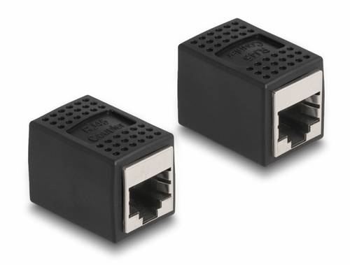 Delock RJ45 Netzwerk Adapter [1x RJ45-Buchse - 1x RJ45-Buchse] Schwarz