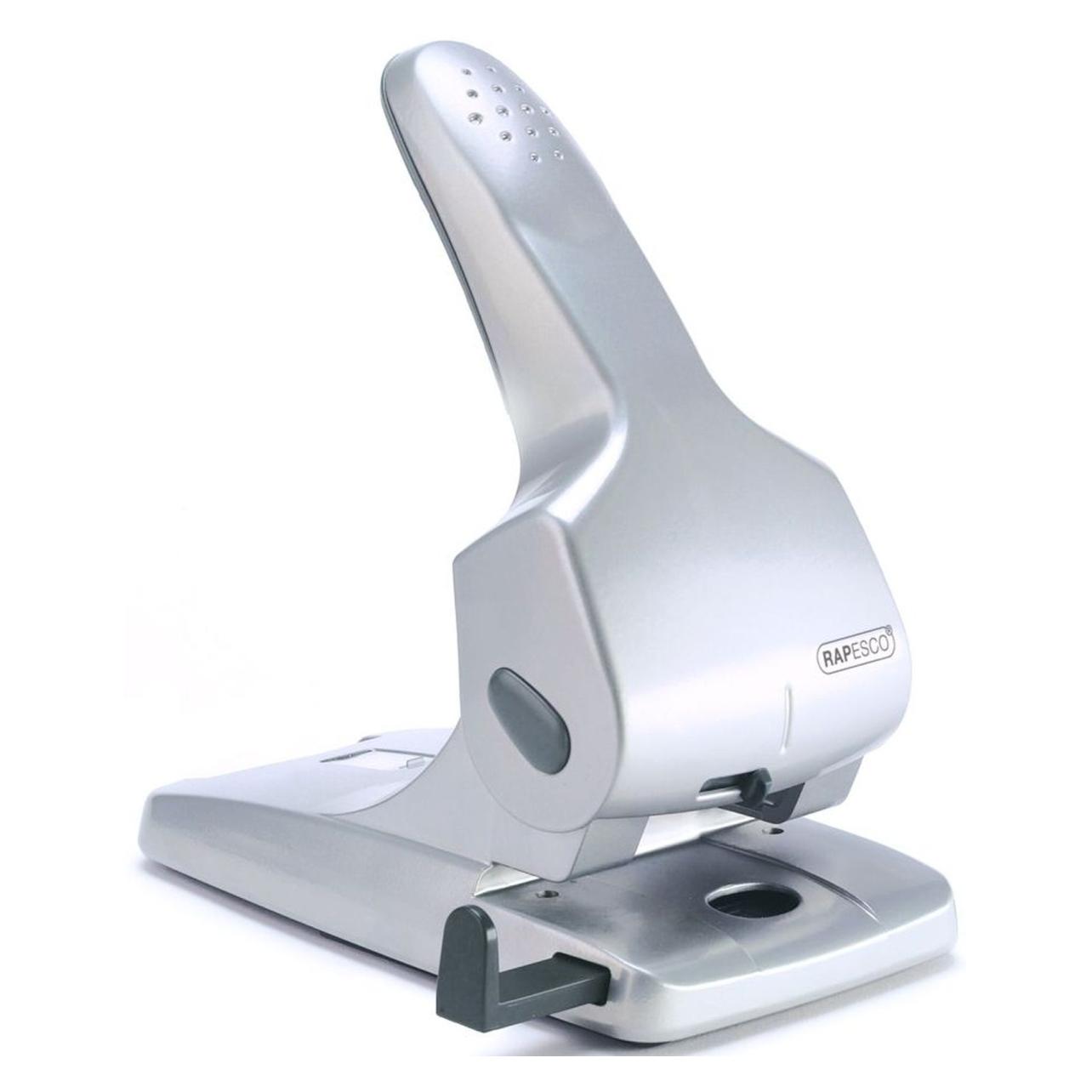 Rapesco 0732 Zero-65 Hochleistungslocher, 65 Blatt Stanzkapazität, Silber (0732)