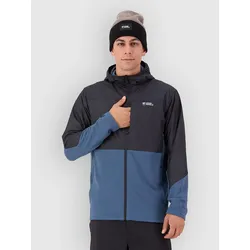 Mons Royale Offgrid Merino Fleece Wind Jacke orian blue / black Gr. L
