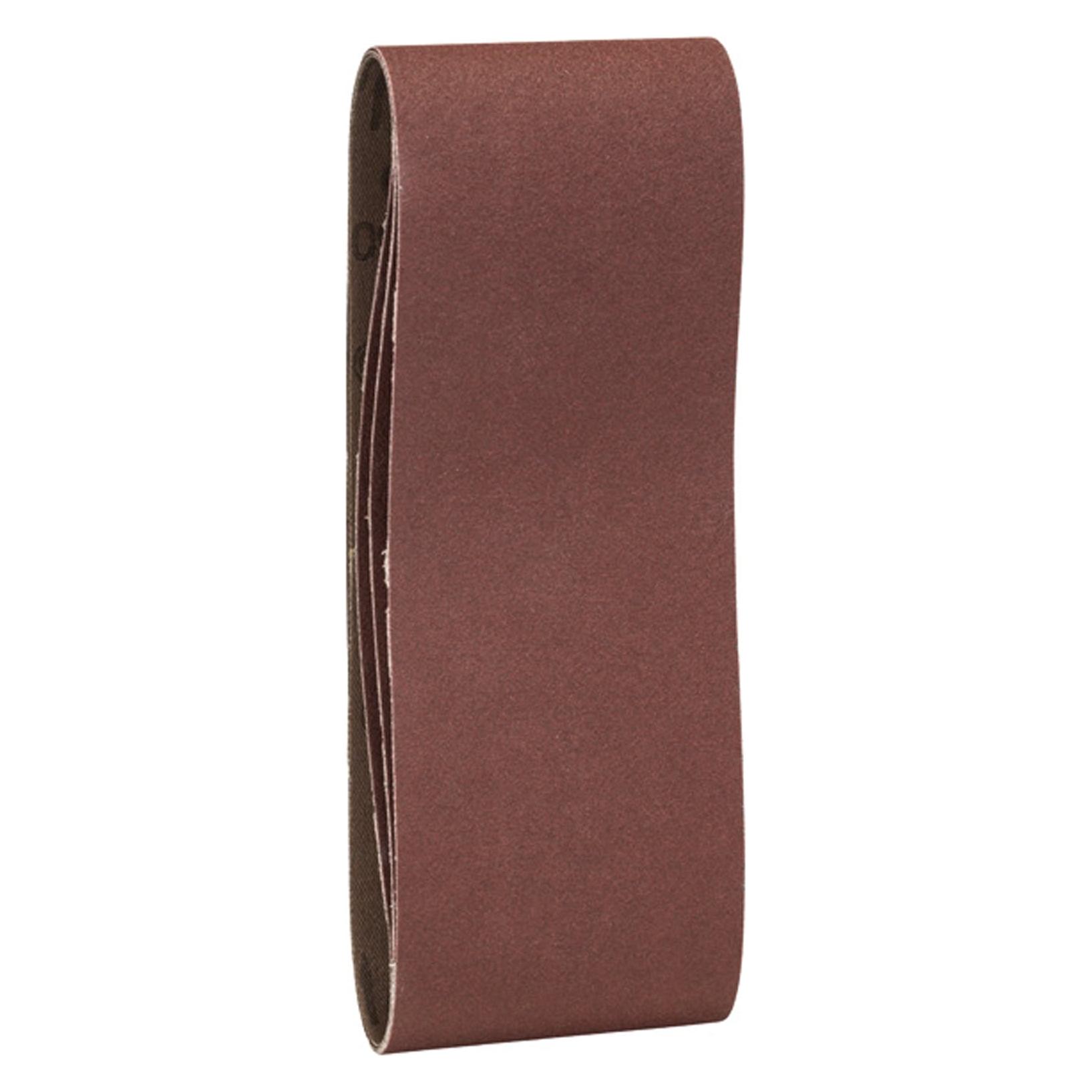 Bosch Zubehör 3tlg. Schleifband-Set für Bandschleifer, rote Qualität K = 150 (150) (2609256208)