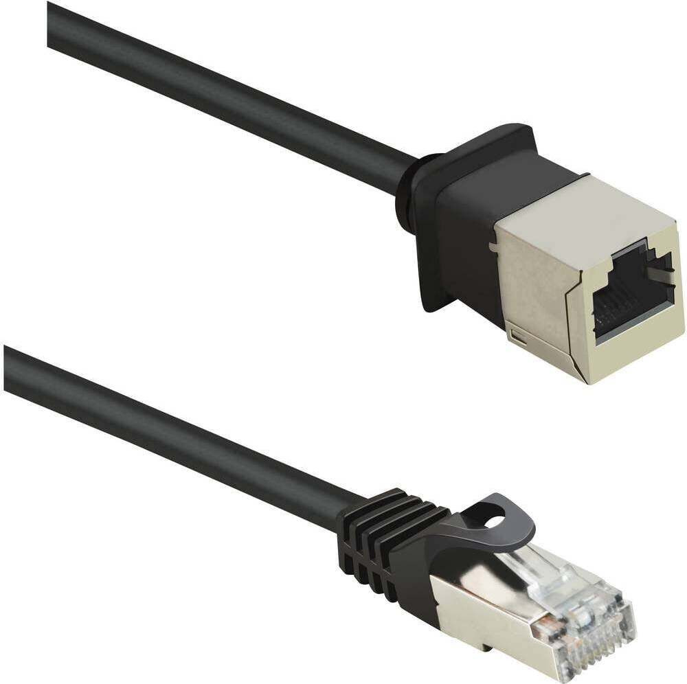Renkforce RF-4394127 RJ45 patchkabel CAT 5e F/UTP, 5 meter, zwart