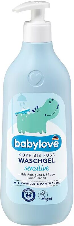 babylove - Baby Waschgel Kopf bis Fuss sensitive, 500  ml