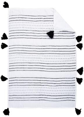 "Rizzy Home Rowan Embroidered Striped Crib Quilt - 38"" X 50"""
