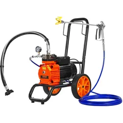 VEVOR Airless-Farbspritzgerät mit Membran, 1100 W effizientes Airless-Farbspritzgerät mit Wagen, 2000 psi Airless-Farbspritzgerät, mit Verlängerungsstang, 2 L/min Hochdruck Airless Farbsprühsystem