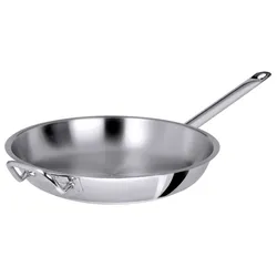 Contacto Bratpfanne, Edelstahl, Ø 40 cm, induktionsgeeignet, schwere Qualität