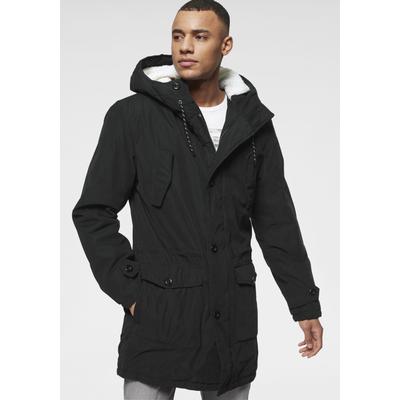 Parka BRUNO BANANI, Damen, Gr. 4XL (60), schwarz, Obermaterial: 100% Polyester. Futter: 100% Polyester. Wattierung: 100% Polyester, Fellimitat, unifarben, bequem, Rundhals, Bündchen, Jacken Parka, Winterjacke mit Teddy Fleece gefüttert und...