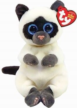 Beanie Bellies Miso Siam kattenknuffel, 17 cm
