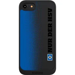Nivocase Handyhülle für Apple iPhone 8 Hülle NIVOpure Case Schwarz HSV Logo transparent (Apple iPhone 8), Smartphone Hülle, Schwarz, Transparent