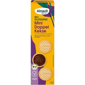 Alnavit Kekse Mini Doppel Kekse, BIO, gluten-, laktosefrei & vegan, mit Kakaocremefüllung, 125 g