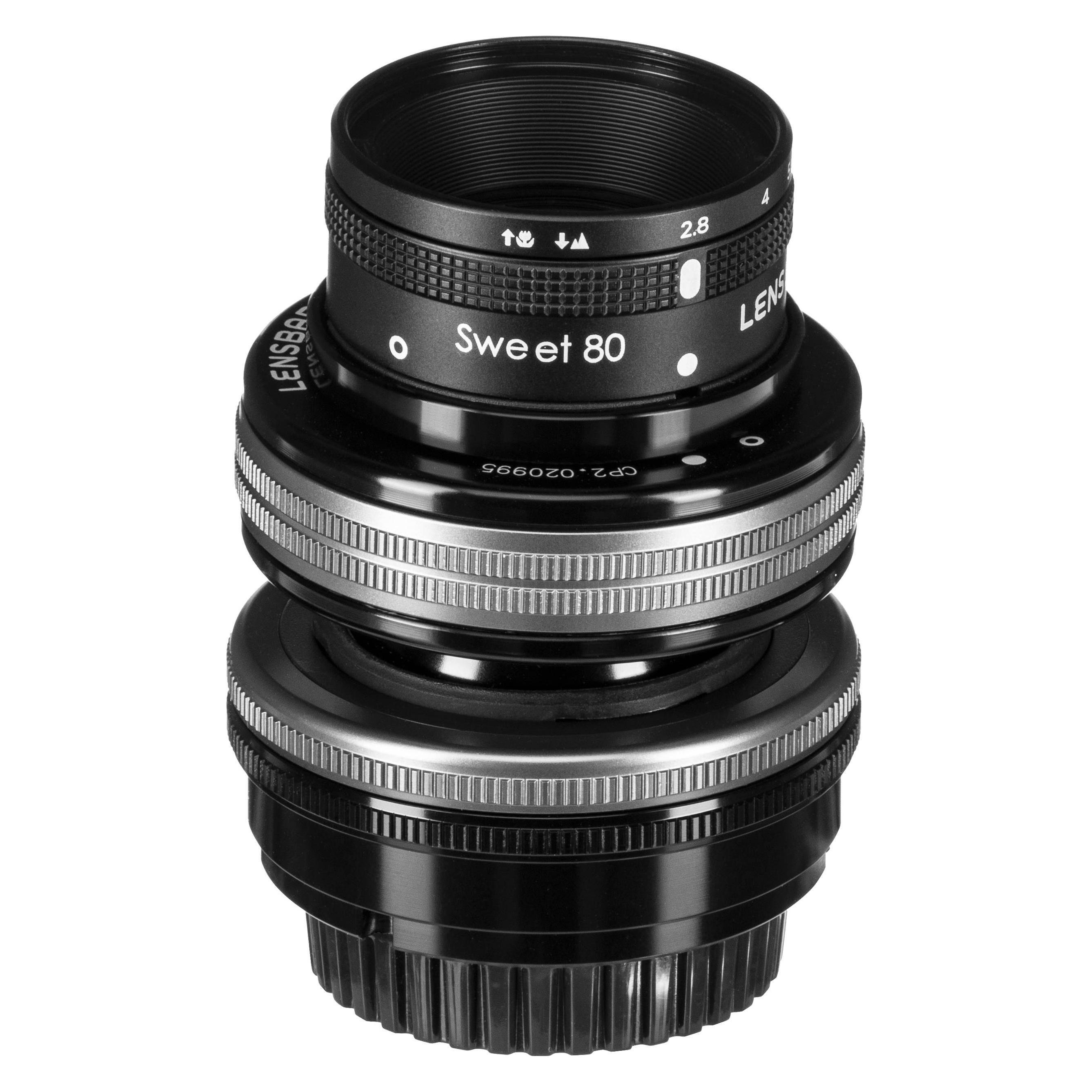 Lensbaby Composer Pro II inkl. Sweet 80 Sony E-Mount (Sony E, APS-C / DX, Vollformat) (LBCP2S80X)