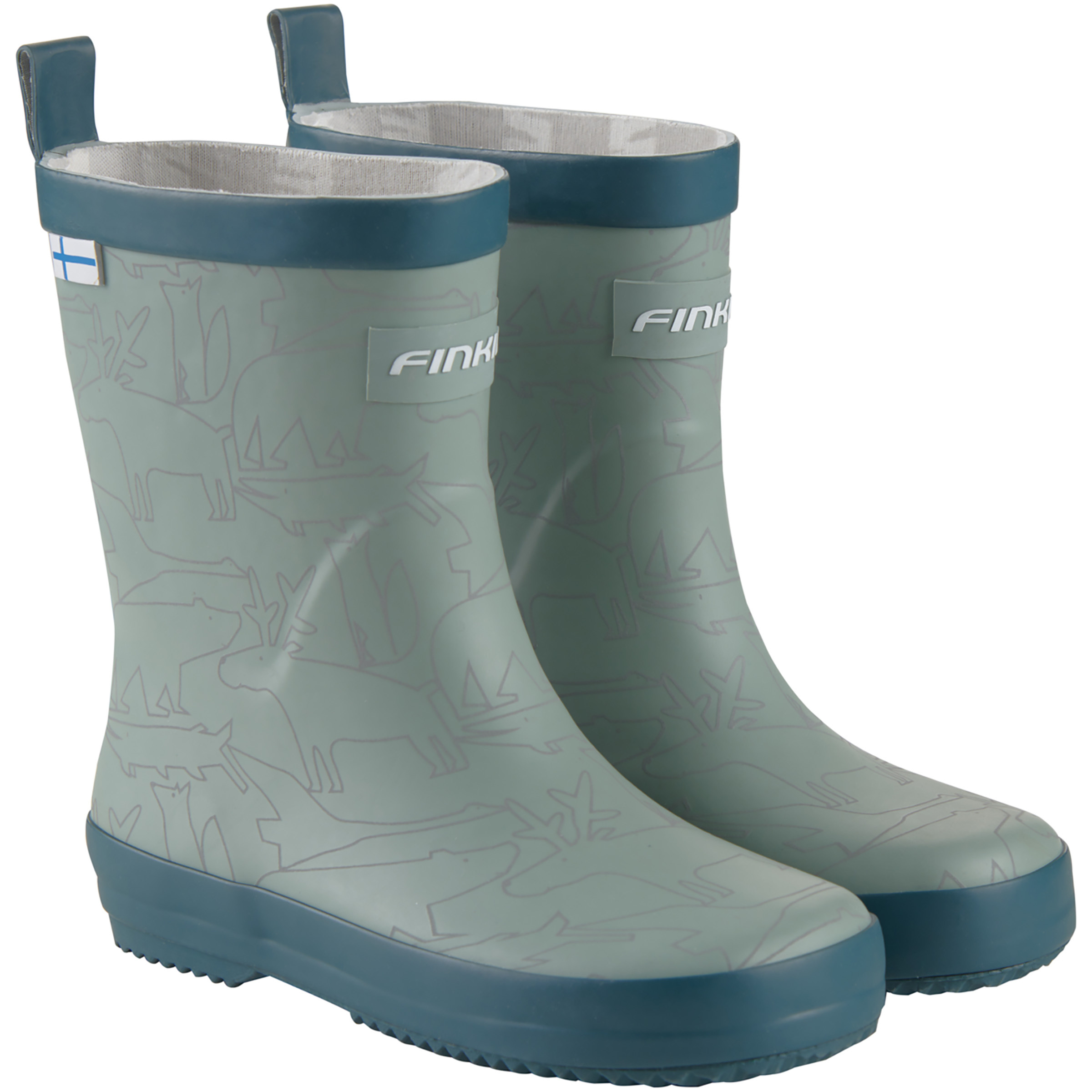 Finkid Kumi Gummistiefel Kinder Gummistiefel oliv Größe 29 Lifestyle Wasserdicht