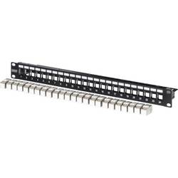 Digitus DIGITUS - Modulares Patch Panel geschirmt mit 24x DN-93615 Patch-Panel 483 mm (19) CAT 6a Schwarz Bestückt DN-91411-24
