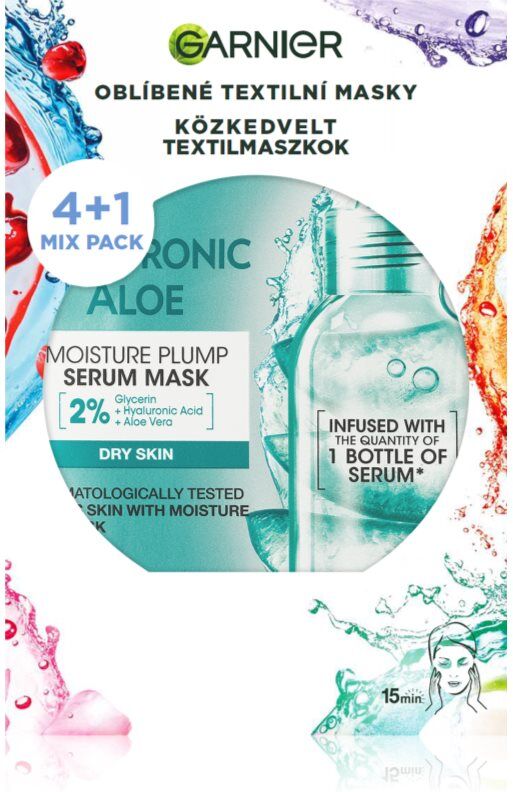 Garnier Textil Masks Party Mix sheet mask set