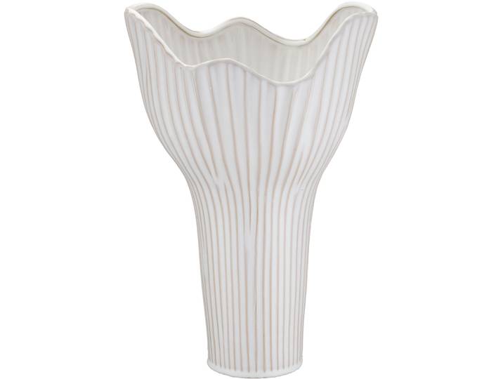 Vase Natural & Feminine Glamour offwhite Keramik H 40 cm - Vase