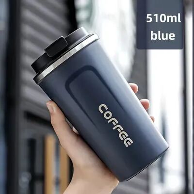 Youfap Market Stainless Steel Thermos Travel Cup, Durable Vacuum Insulated Coffee Mug, Leak Proof Matte Double Wall blue