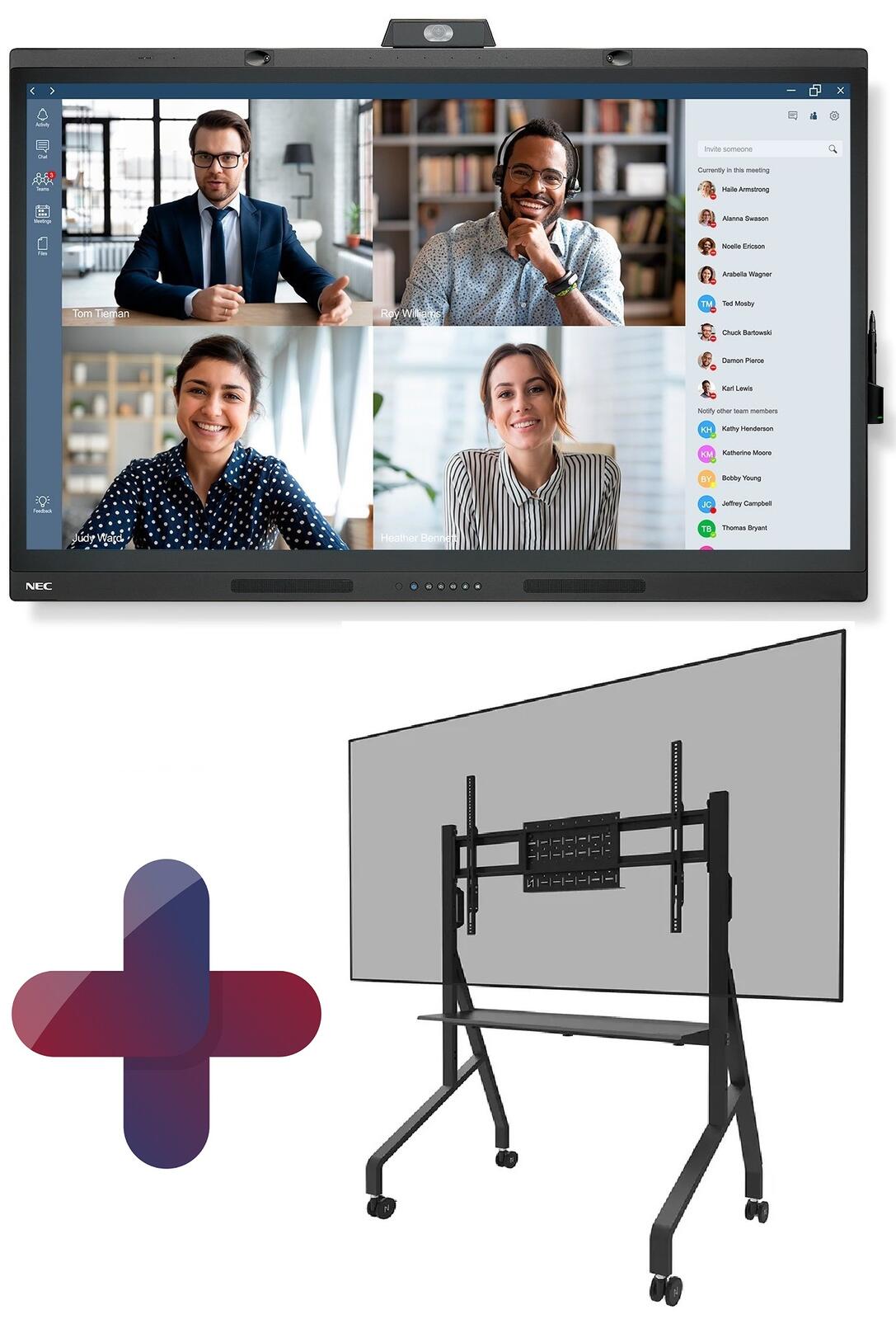 Sharp Display Solutions NEC MultiSync WD551 Windows Collaboration Display 139cm 55 Zoll 60005140 + FL50-525BL1