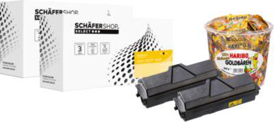 Schäfer Shop Select Toner, ersetzt Kyocera TK-170 (1T02LZ0NLC), Doppelpack, schwarz
