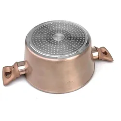 BerlingerHaus BH-6160 Granit Topfset, Pfanne + Kochtopf, Rosa, Gold