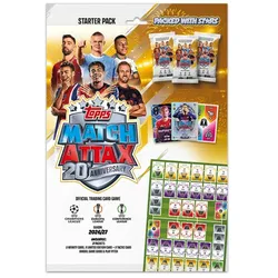 Topps Match Attax UEFA Club Competitions 2026/27 Starter Pack mit Sammelalbum und 27 Karten